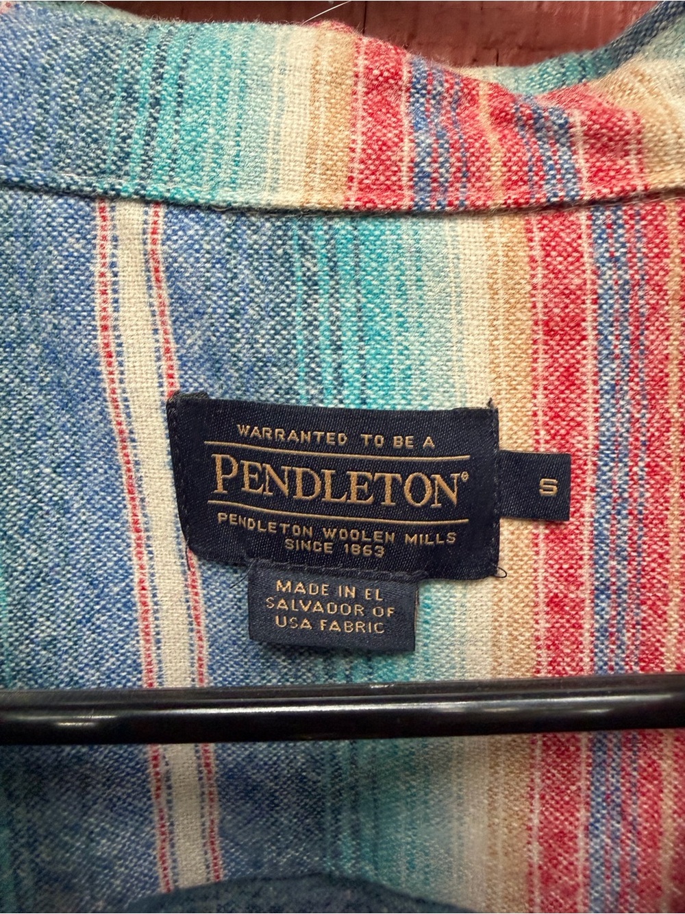 Women’s Wool Pendleton Serape Shirt - Picture 2 of 3